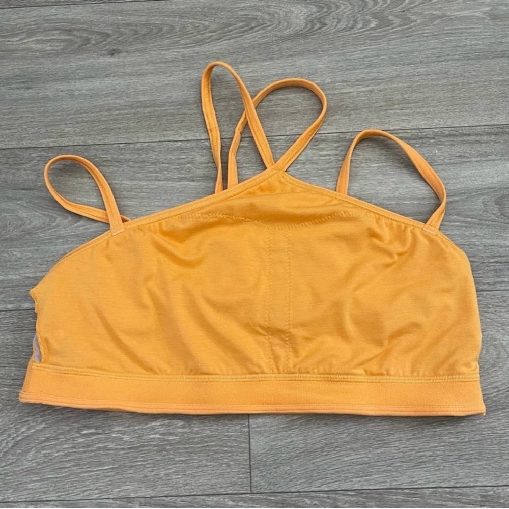 Lululemon Flow Y Strappy Bra Nulu Mango Dream - 14 - Picture 4 of 12